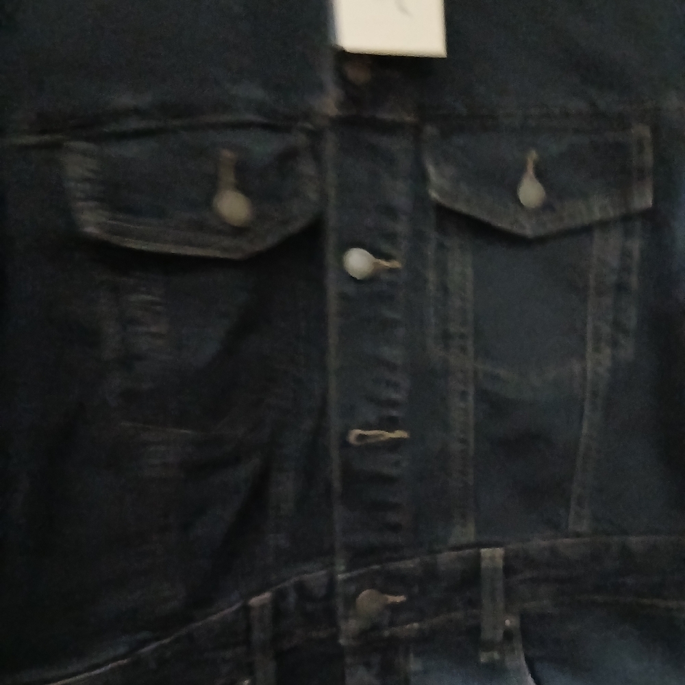 Dark Denim Long Sleeve Jumpsuit - Picture 4 of 6